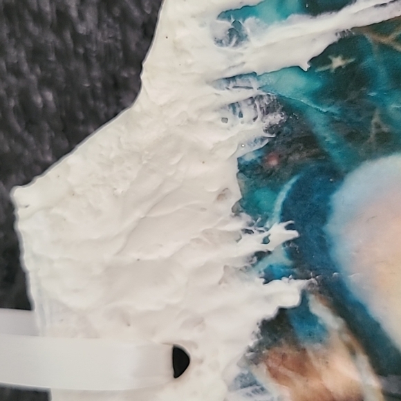 Snowman Shell Christmas Ornament (Handcrafted) - Picture 2 of 7